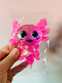 🩷🦎 Pink Sugar-Filled Cutie Axolotl Squishy Toy