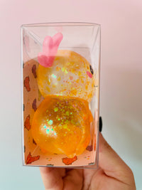 Yellow Axolotl Squishy - Sparkly Sensory Toy - Neko Squish Co