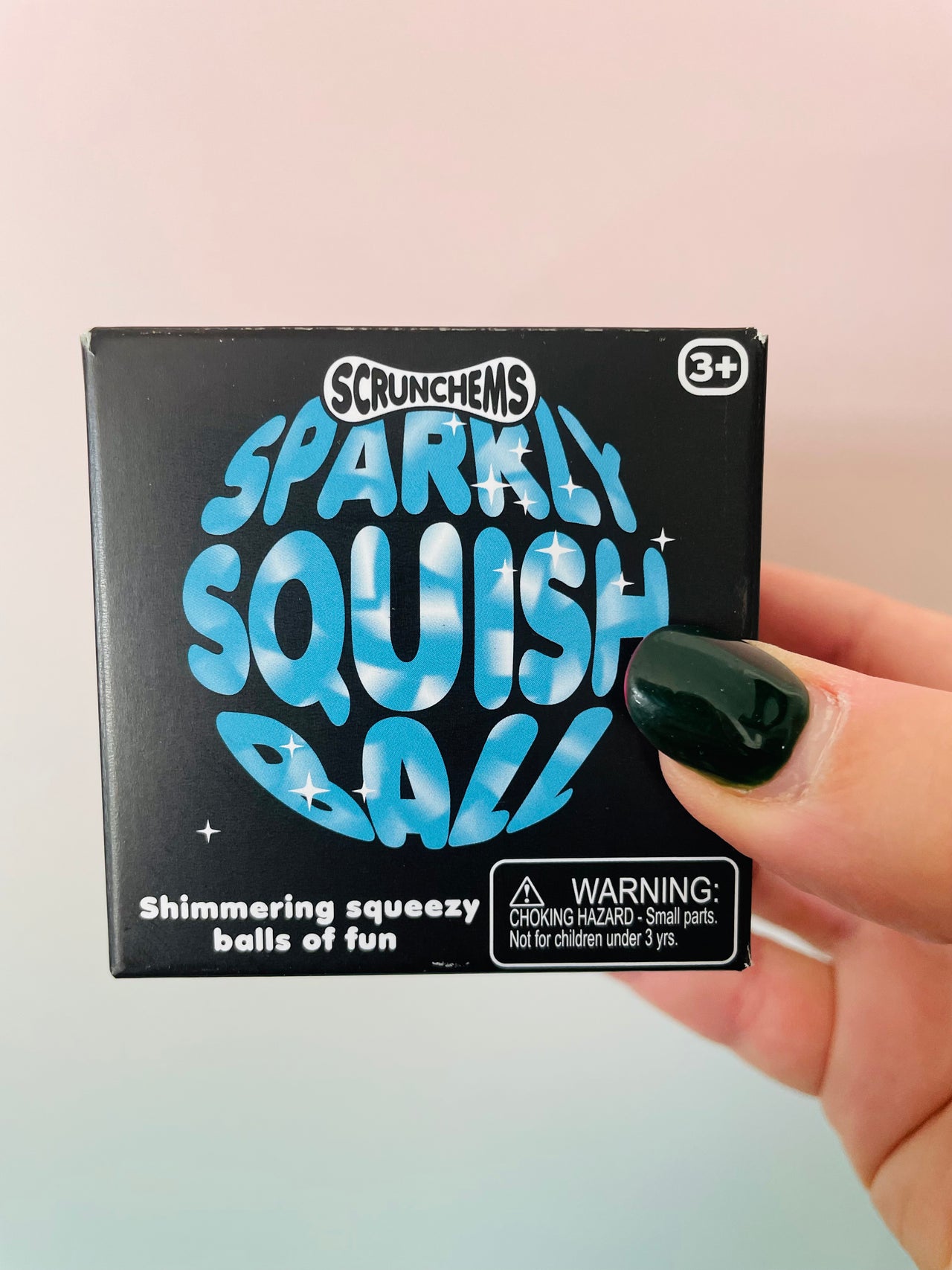 ✨🩷 Scrunchems Sparkly Squish Ball | Glitter Sensory Fidget Toy