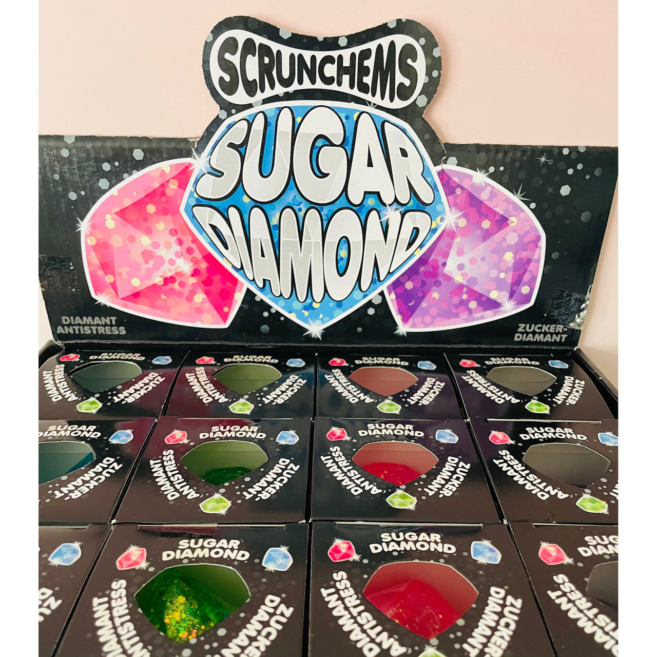 💎✨ Scrunchems Sugar Diamond | Sparkly Diamond Sensory Stress Relief Fidget Toy ✨