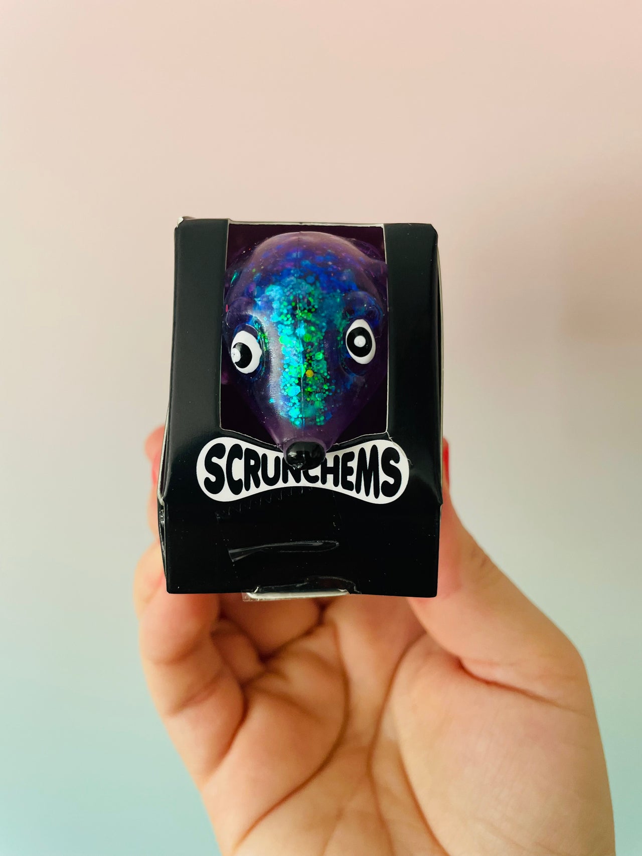 💜🌭 Scrunchems Sugar Sausage Dog | Purple Sugar-Filled Sensory Stress Relief Fidget Toy ✨