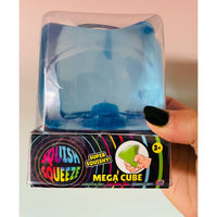 Blue Mega Cube Squishy slow rise sensory toy UK