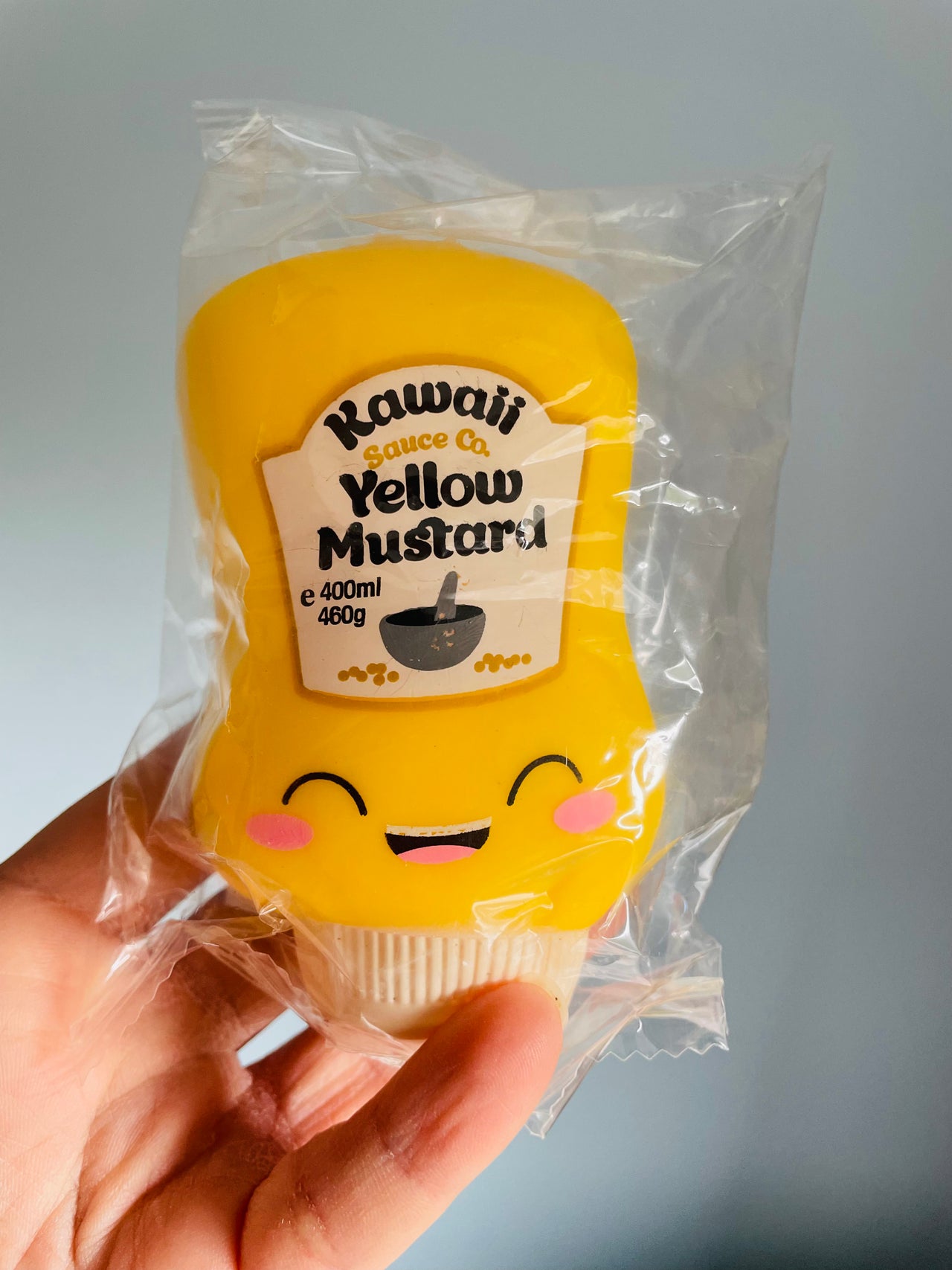 🌭💛 Kawaii Mustard Sauce Bottle Squishy Toy