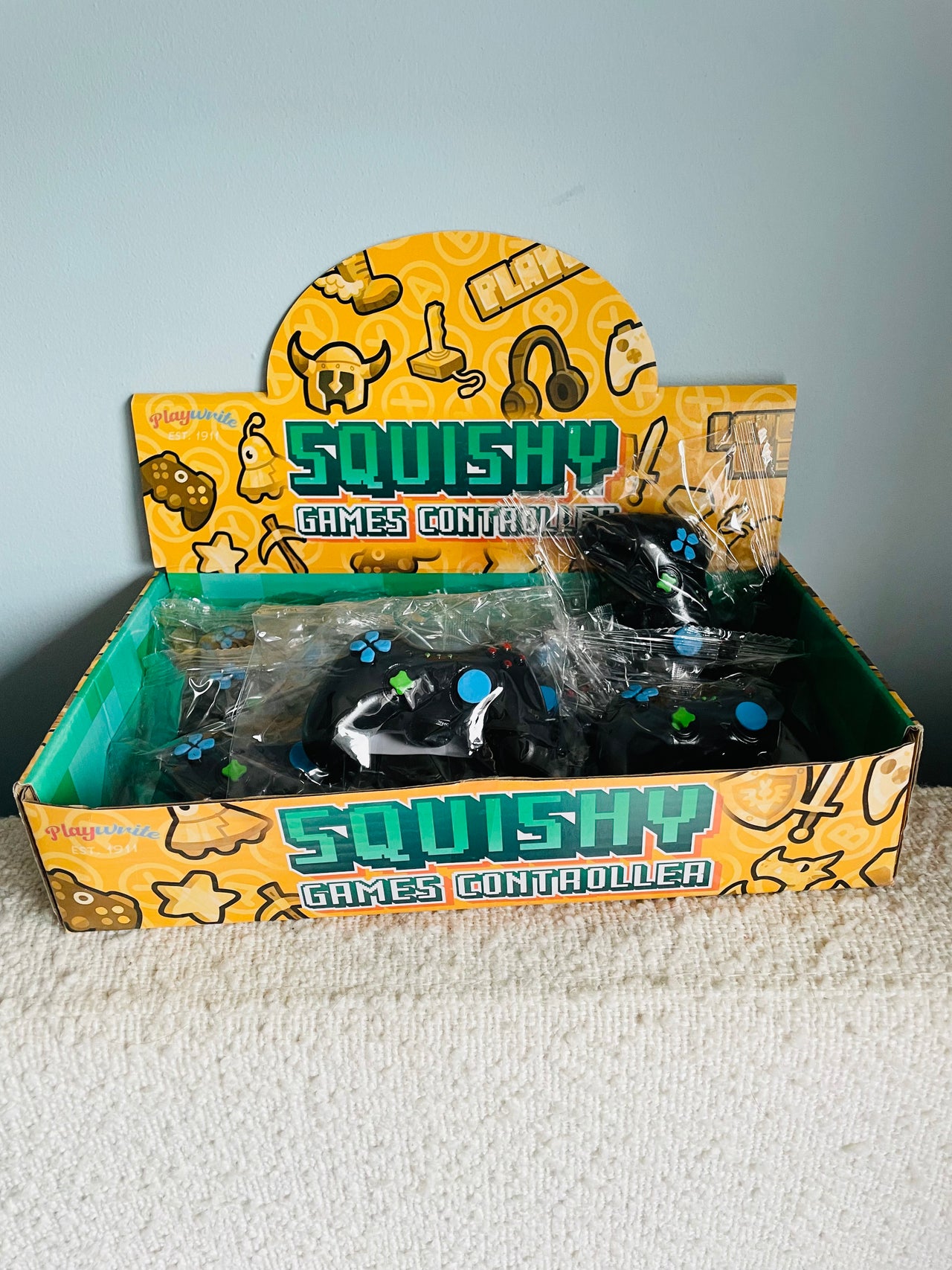 🎮🖤 Black Squishy Games Controller Stress Toy