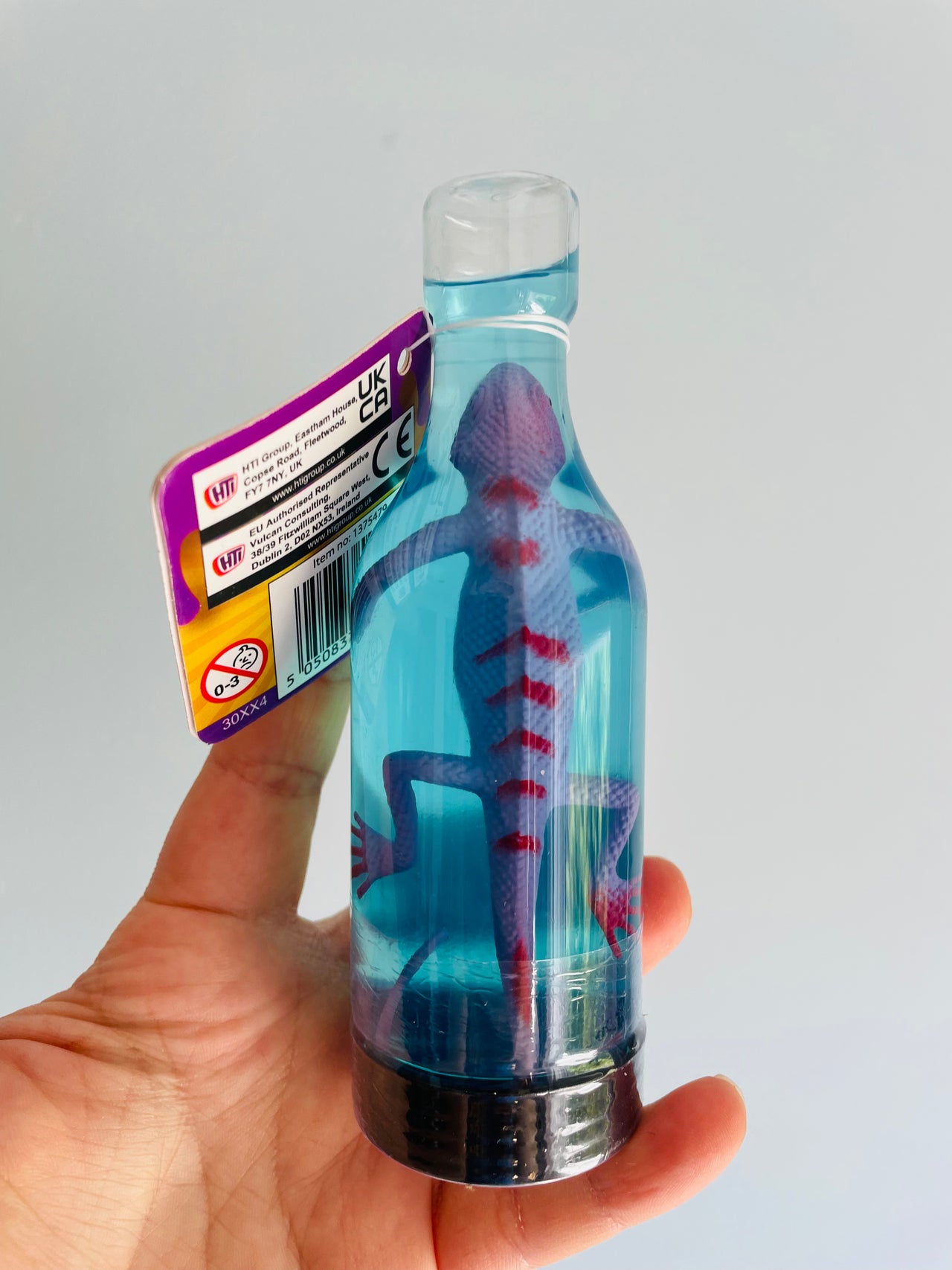 💙🦎 Blue Lizard Slime Bottle Sensory Toy
