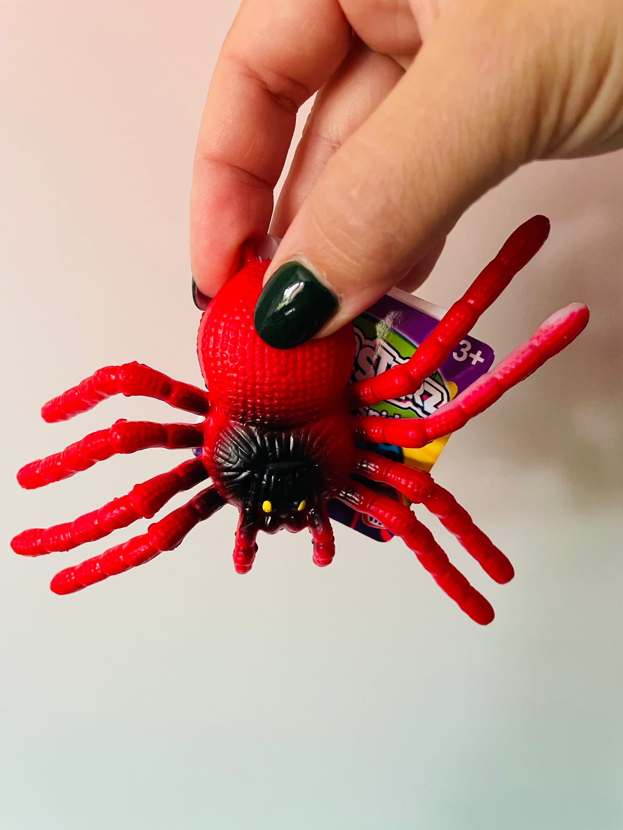 Red Stretchy Spider creepy Halloween sensory fidget toy UK