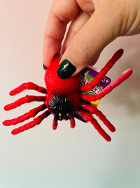 Red Stretchy Spider creepy Halloween sensory fidget toy UK