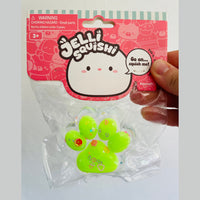 💚🐾 Jelli Squishi Small Paw Sensory Toy | Lime Green Jelly Squishy ✨