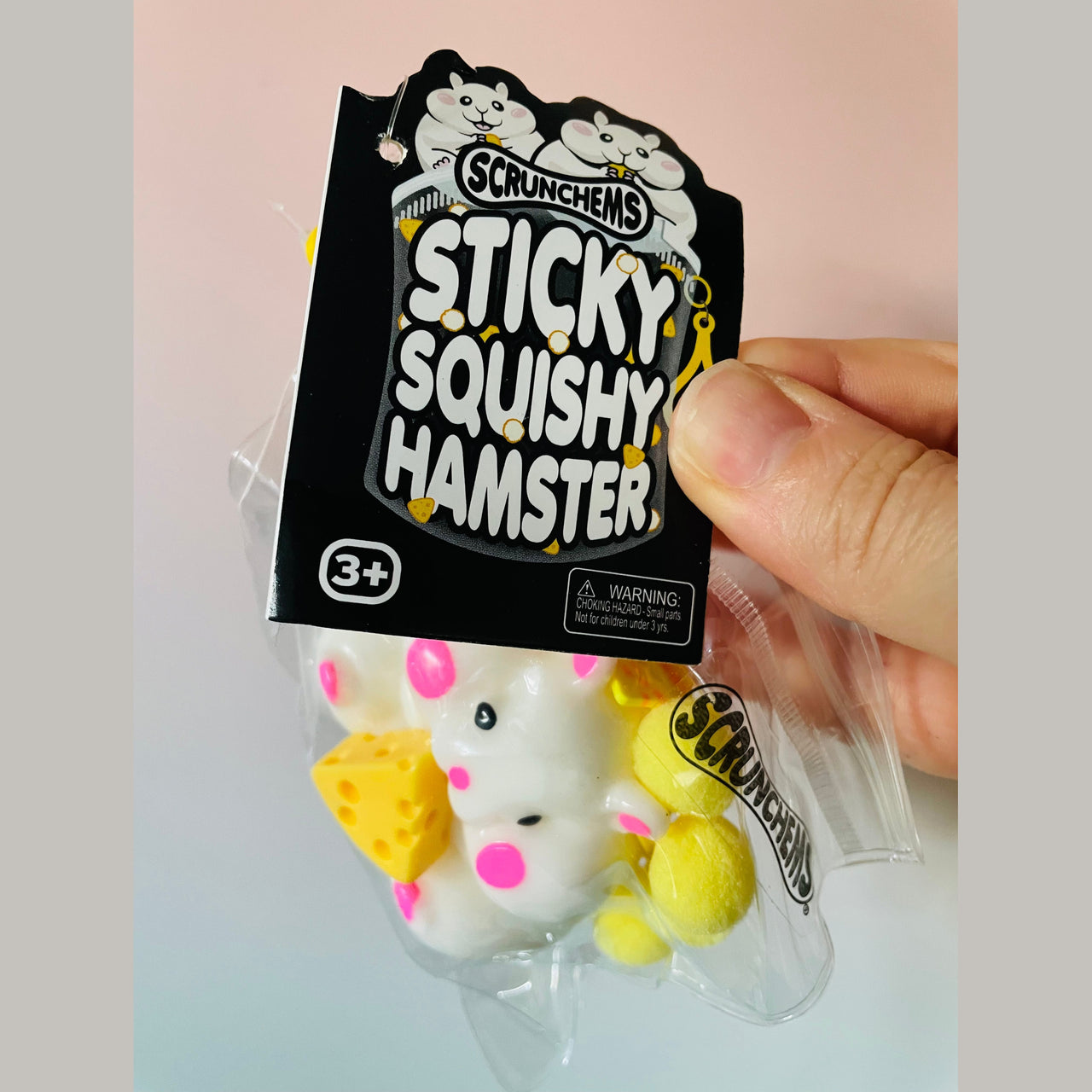 🐹✨ Scrunchems Sticky Squishy Hamster | Super Sticky Sensory Fidget Toy 💖