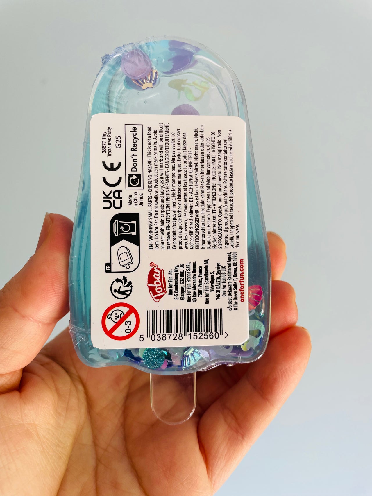 💙🧊 Blue Iced Treasure Putty Sensory Toy