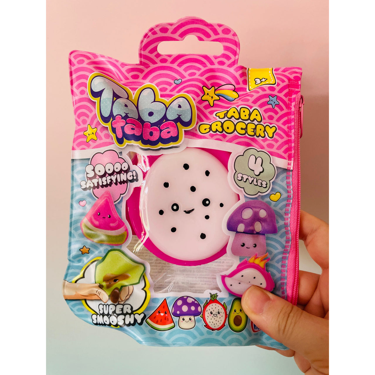 🐉🌺 Dragon Fruit Taba Squishy | Super Sticky Grocery Series Sensory Fidget Toy ✨