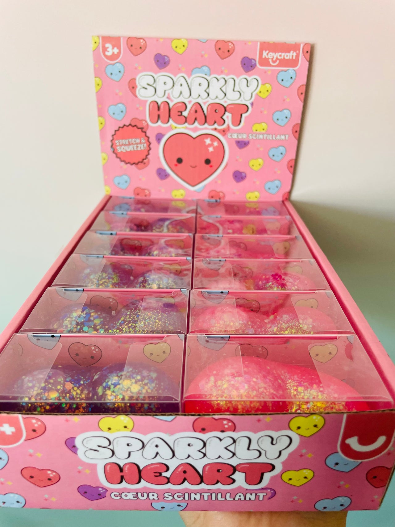 💖✨ Sparkly Squishy Heart | Glittery Sensory Fidget Toy