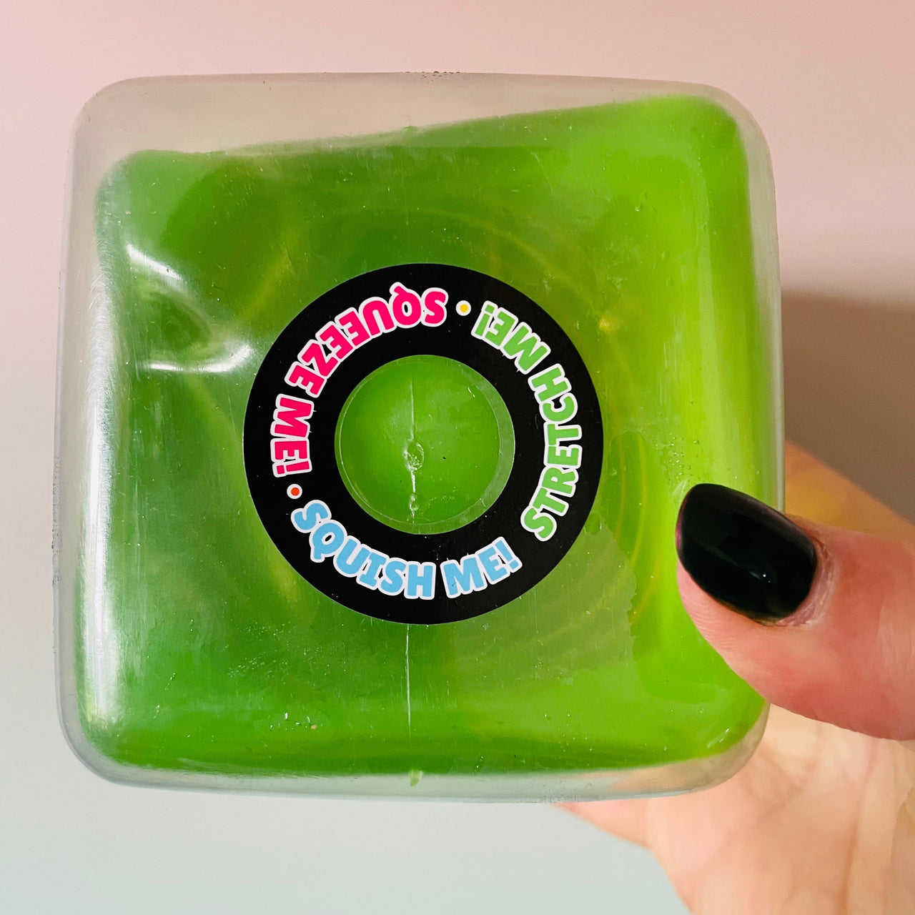Green Mega Cube Squishy slow rise sensory toy UK
