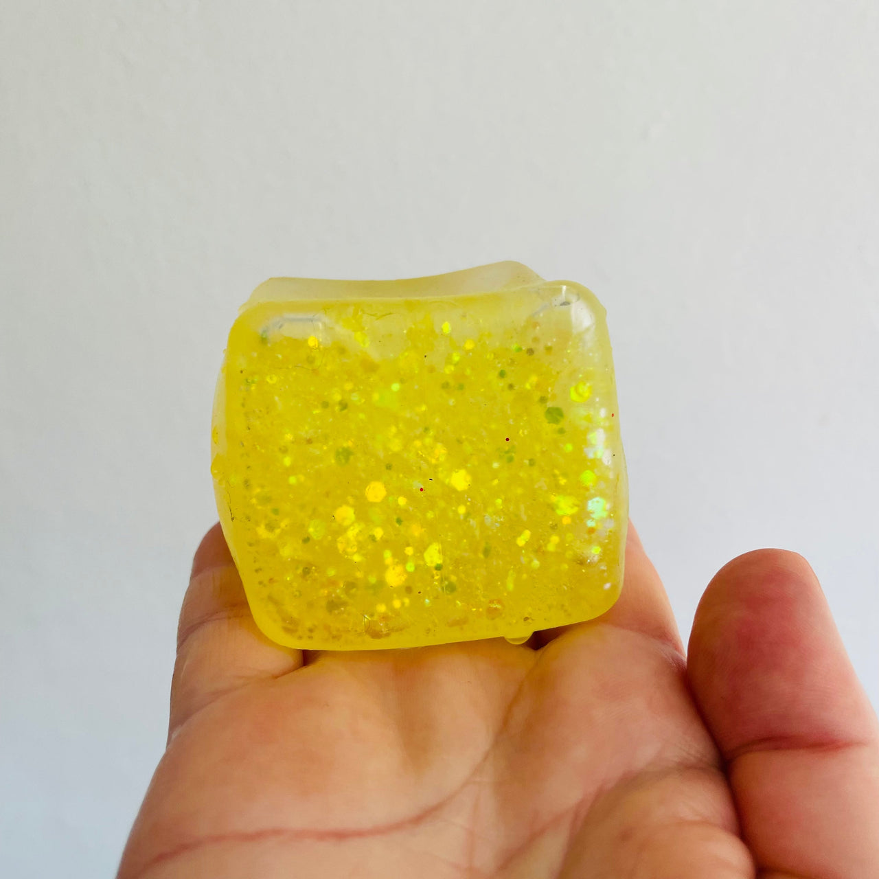 🩵✨ Light Blue Pinch Family Sugar Glitter Cube Squishy | Sensory Fidget Toy 💎