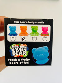 🐻🌈 Scrunchems Fruity Neon Squish Bear – Scented Sensory Fidget Toy ✨