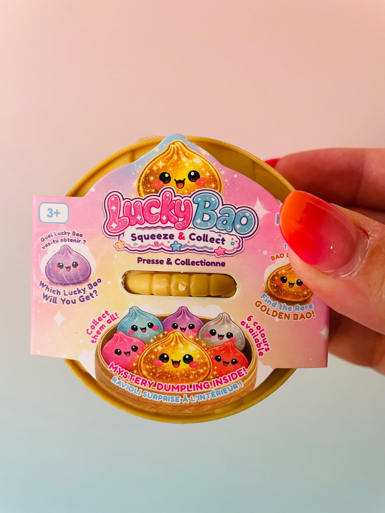 🥟✨ Lucky Bao Mini Mystery Squishy Dumpling | Collectible Kawaii Sensory Stress Relief Fidget Toy 🌈