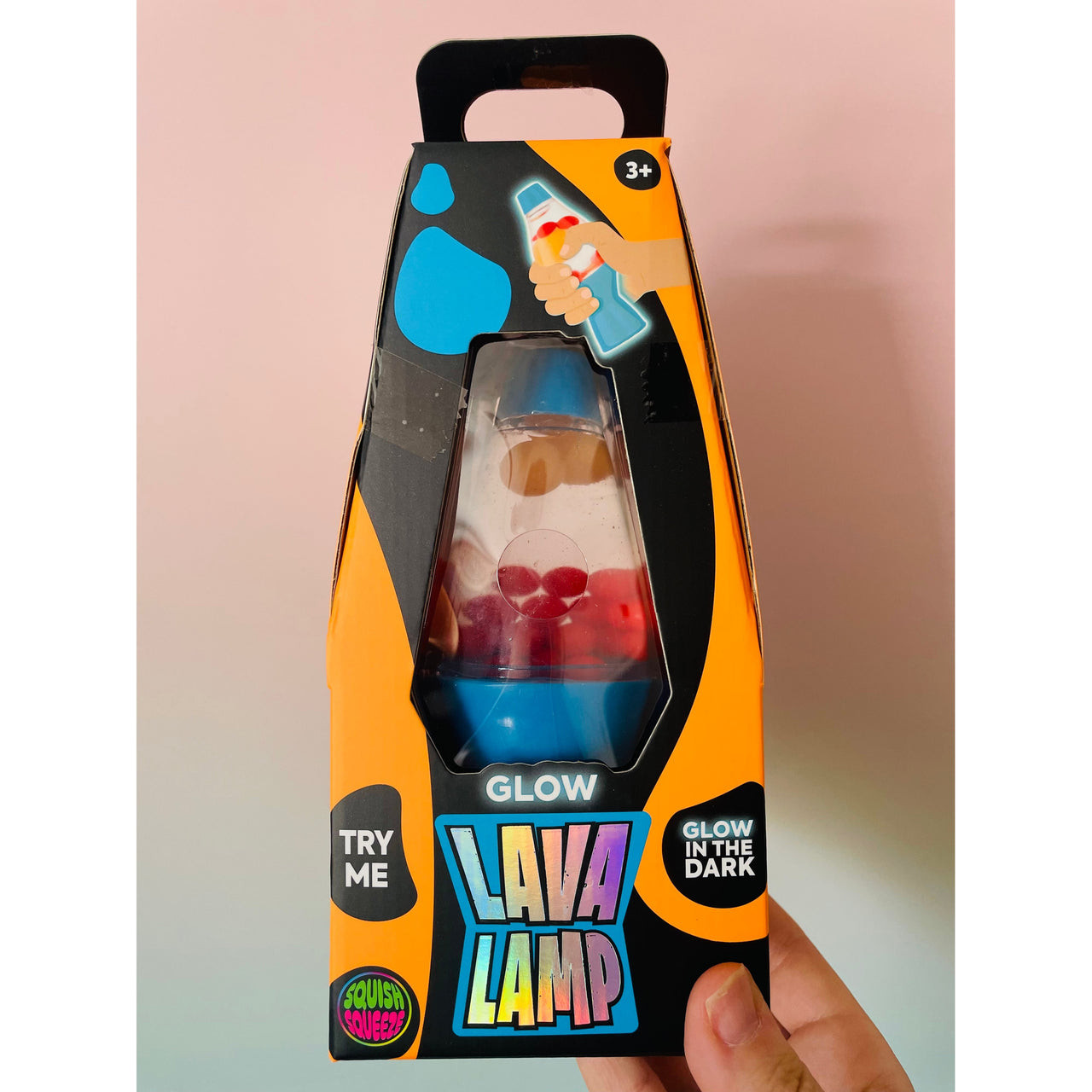 💙🌋 Glow in the Dark Lava Lamp Squishy | Blue Sensory Stress Relief Fidget Toy ✨