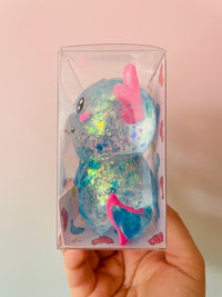Blue Axolotl Squishy - Sparkly Sensory Toy - Neko Squish Co