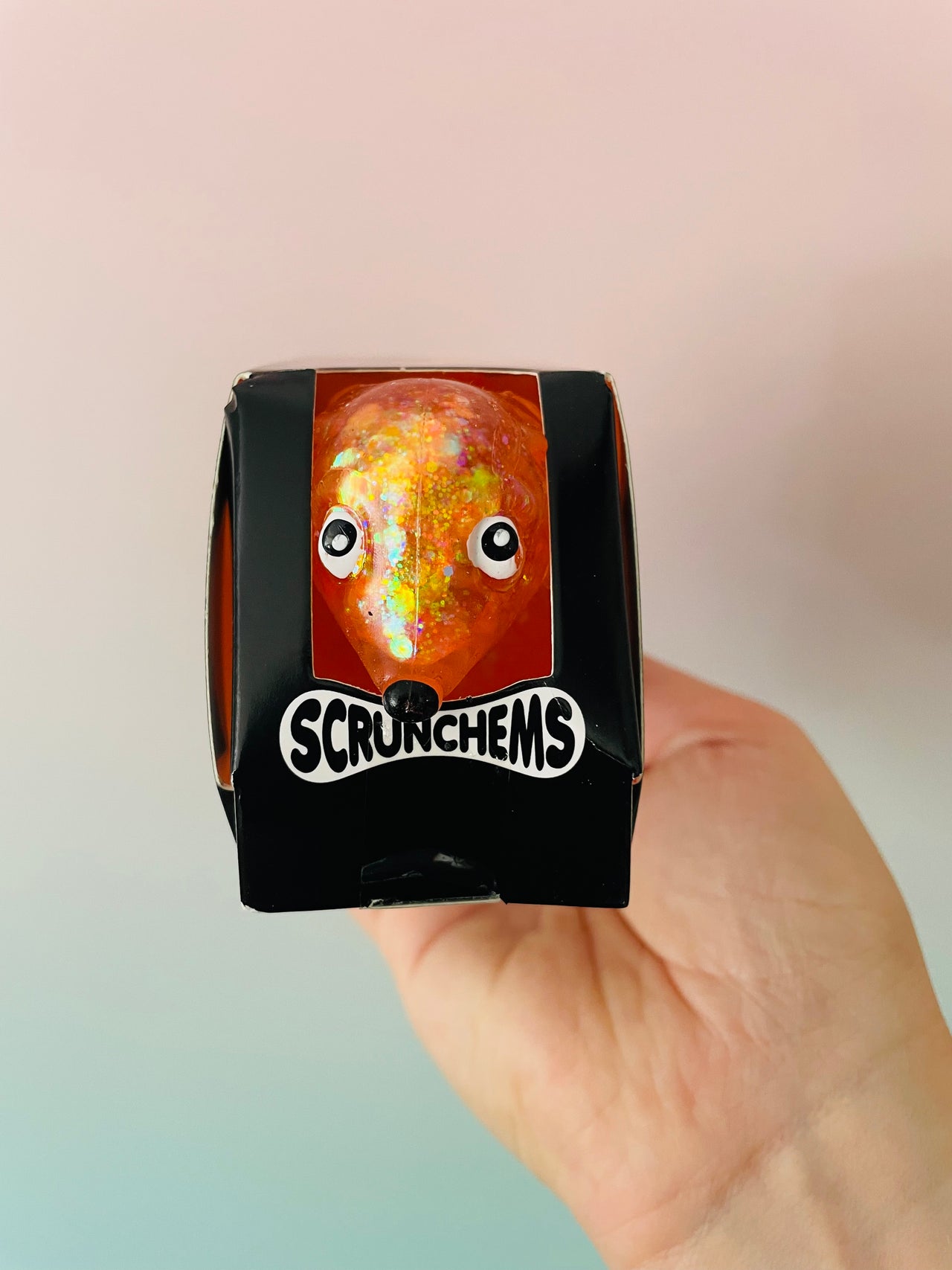 🧡🌭 Scrunchems Sugar Sausage Dog | Orange Sugar-Filled Sensory Stress Relief Fidget Toy ✨
