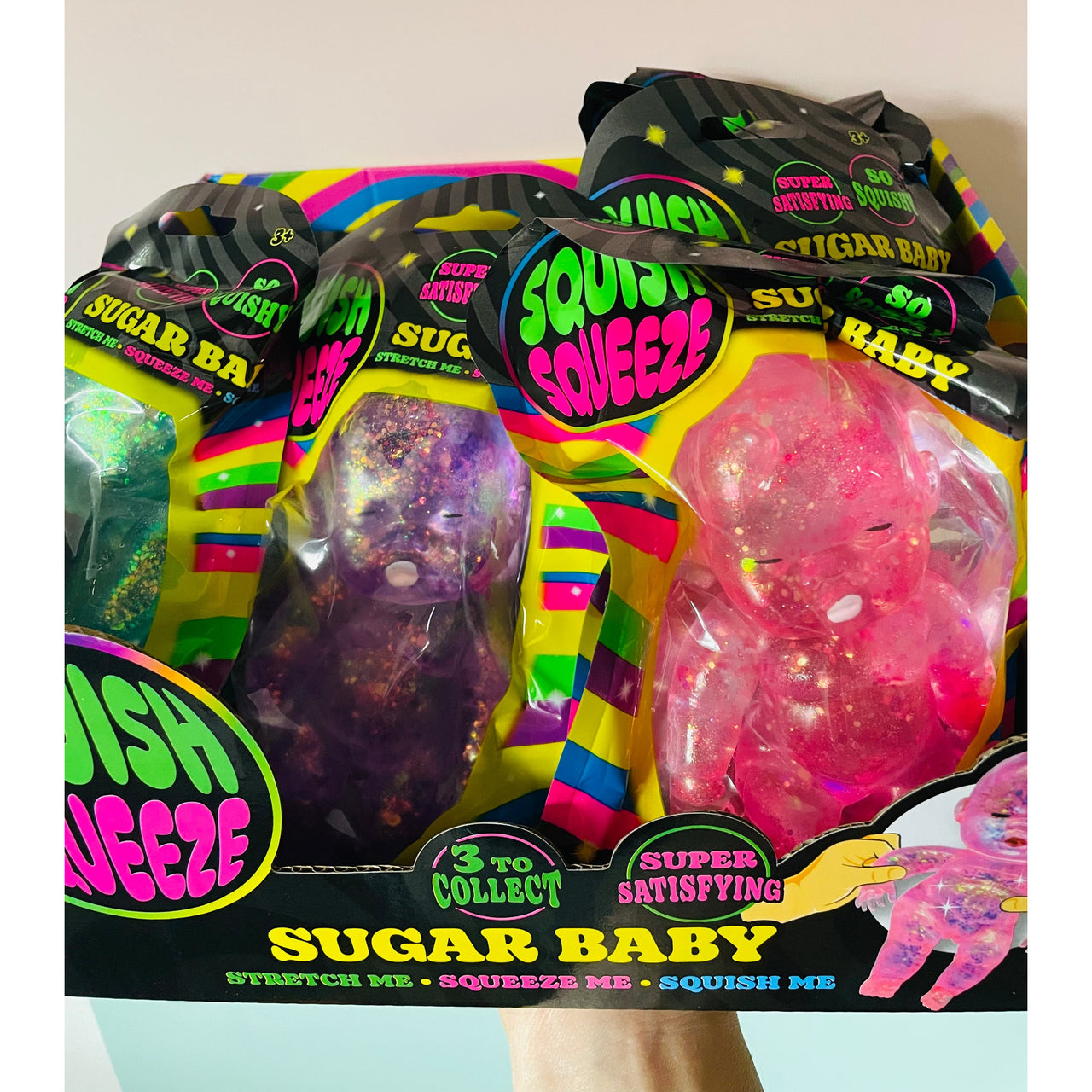Sugar Baby Squishy glitter sugar-filled sensory toy UK