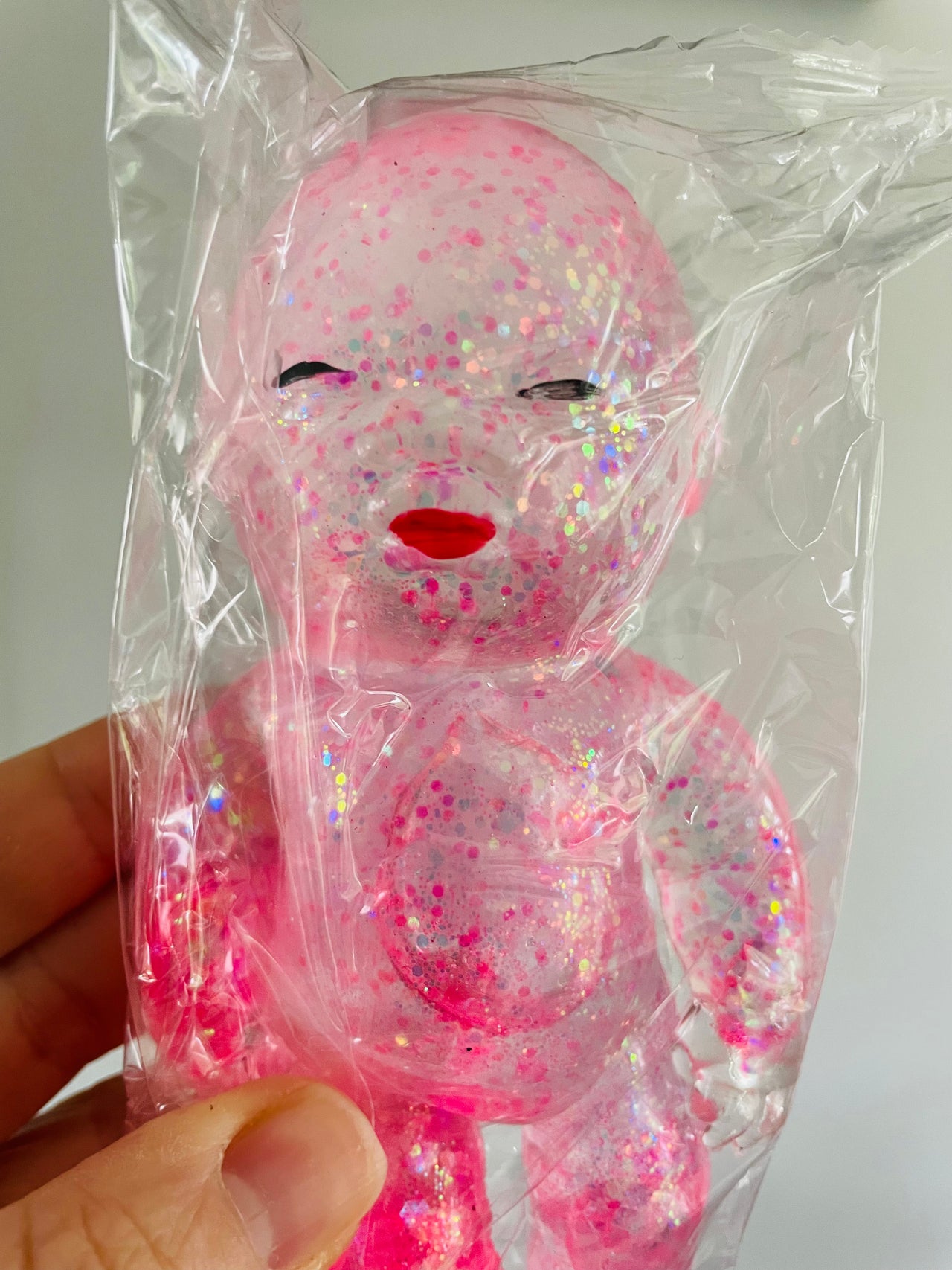 🩷✨ Pink Glitter Squishy Baby – Sparkly Sensory Fidget Toy ✨🩷