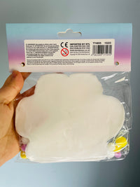 🐾🤍 White Taba Feel Fluffy Cat Paw Squishy Toy