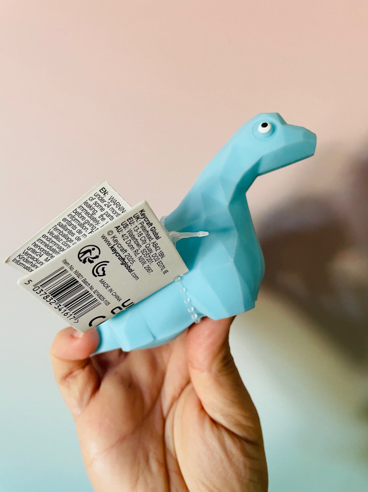 🦕💙 Squishy Dinosaur Blue Brachiosaurus Sensory Toy