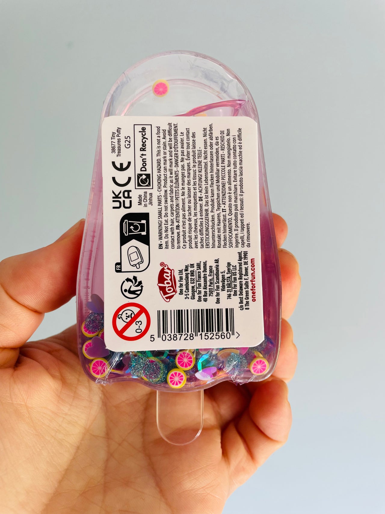 🩷🧊 Pink Iced Treasure Putty Sensory Toy