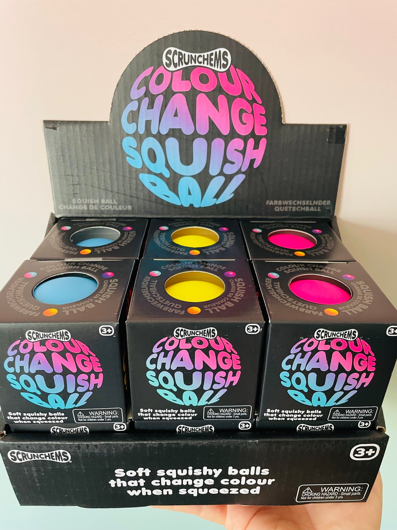 Scrunchems Colour Change Squish Ball Sensory Stress Relief Fidget Toy