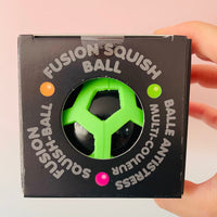 Scrunchems Fusion Squish Ball colour-popping mesh sensory fidget toy green