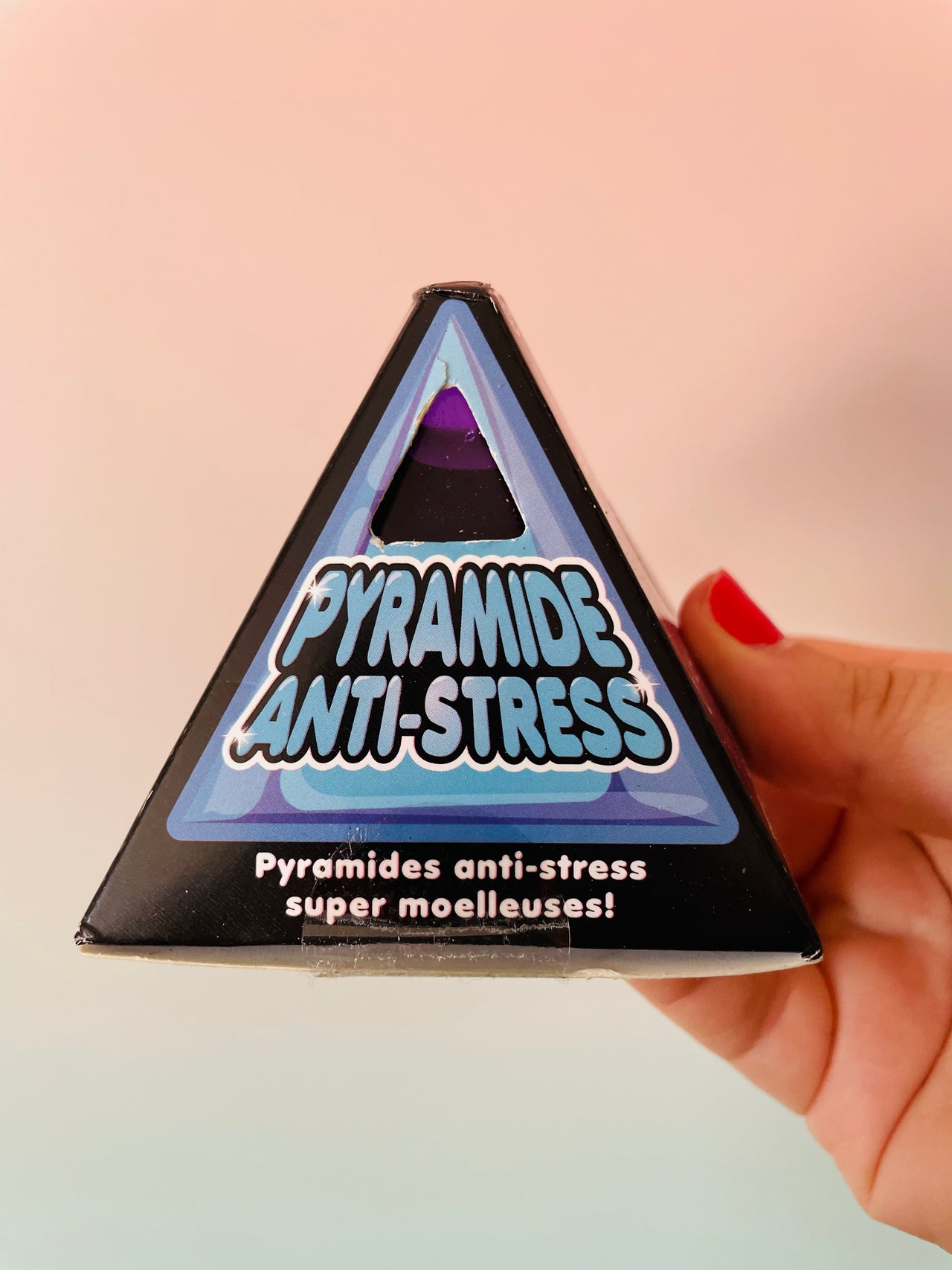 💜🔺 Scrunchems Sugar Pyramid | Purple Sugar-Filled Sensory Stress Relief Fidget Toy ✨