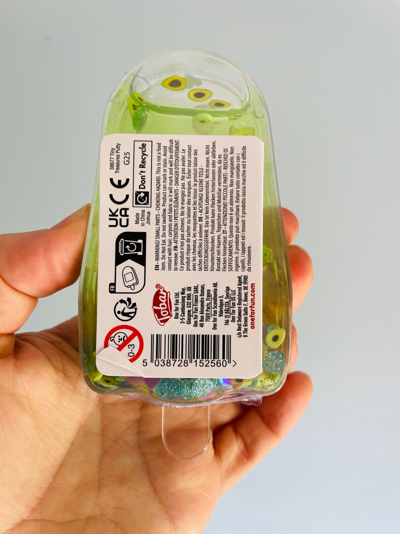 💚🧊 Green Iced Treasure Putty Sensory Toy