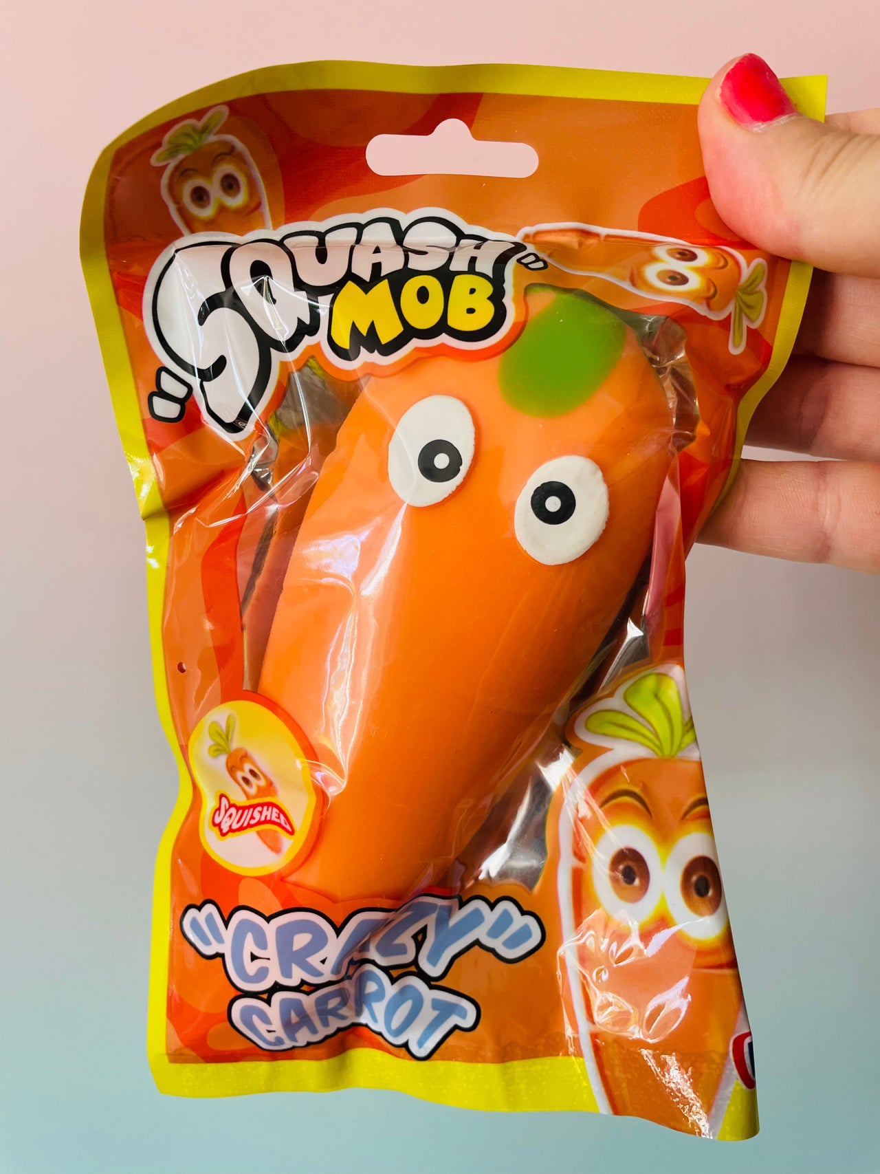Crazy Carrot stretchy squishy sensory fidget toy