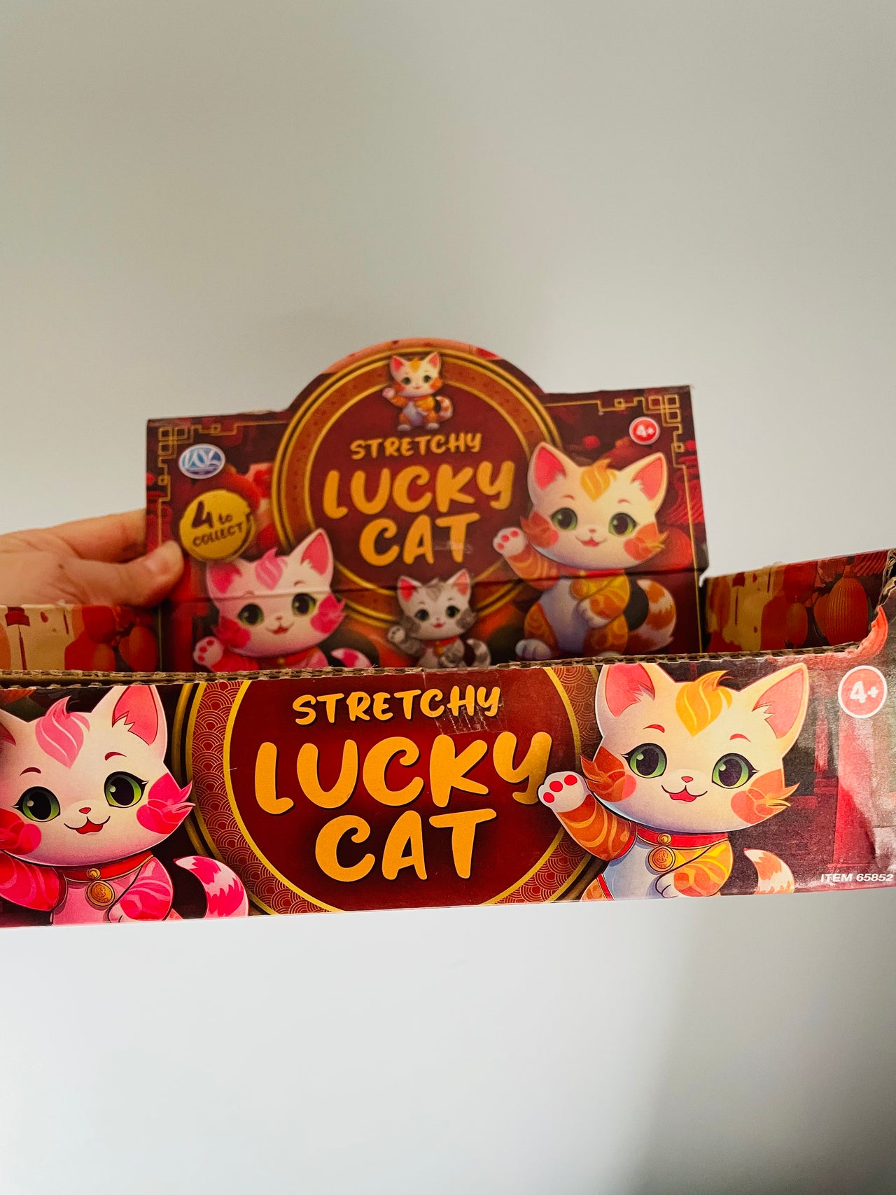 🐱💛 Yellow Stretchy Lucky Cat Squishy Toy