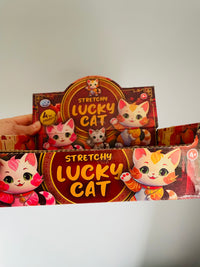 🐱💛 Yellow Stretchy Lucky Cat Squishy Toy