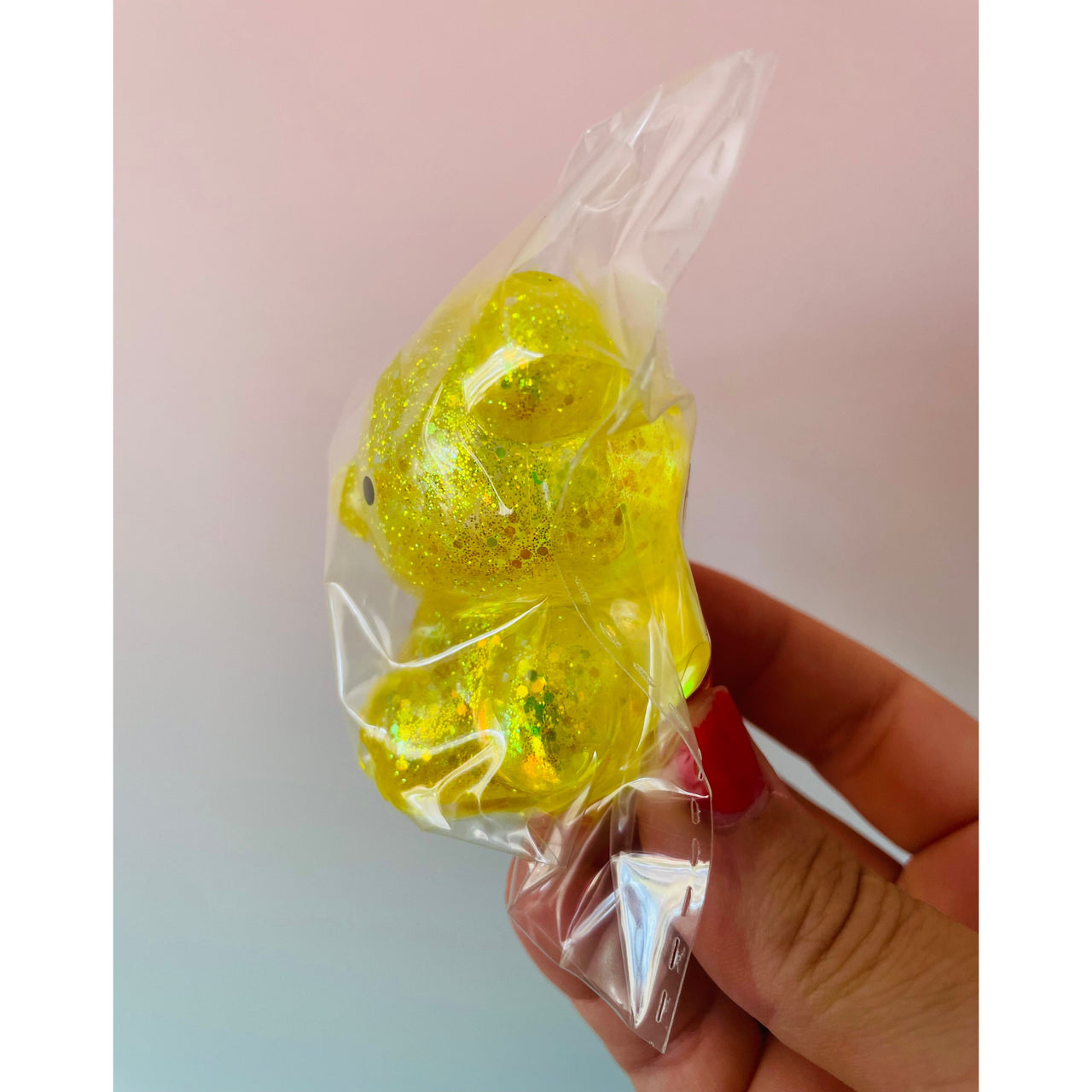 Sugar Maltose Squishy Bear slow-rising sensory fidget toy Yellow