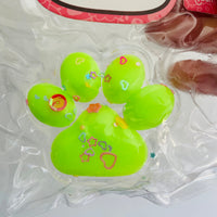 💚🐾 Jelli Squishi Small Paw Sensory Toy | Lime Green Jelly Squishy ✨
