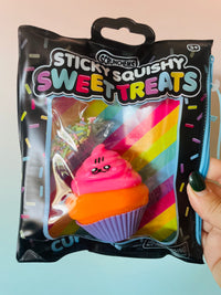 🧁✨ Scrunchems Sticky Squishy Cupcake | Taba Squishy