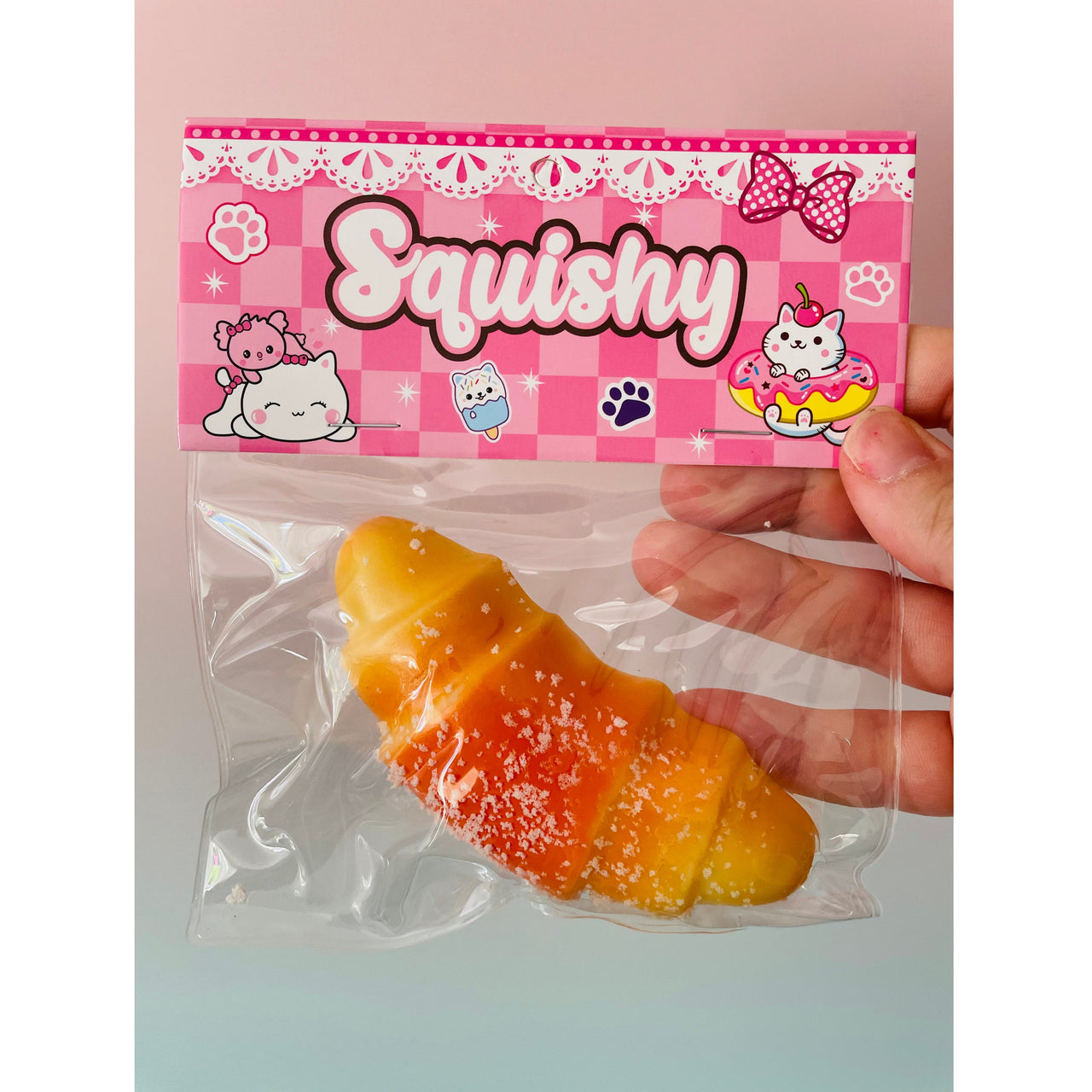 Sugar Frosted Croissant Squishy soft sensory fidget toy