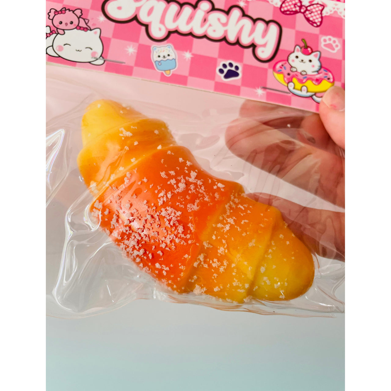Sugar Frosted Croissant Squishy soft sensory fidget toy