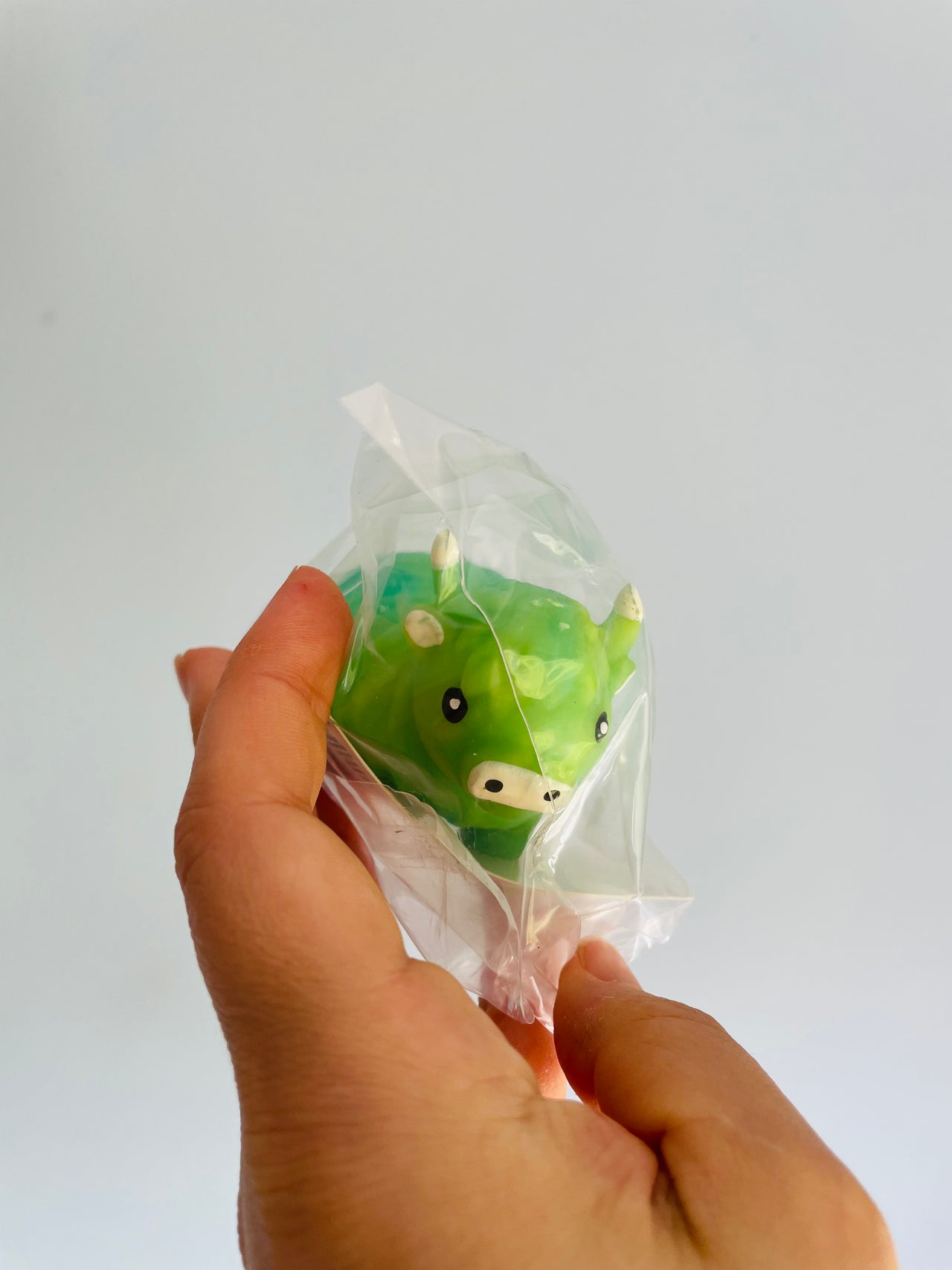 💚🐮 Green Stretchy Sand Highland Cow Sensory Toy