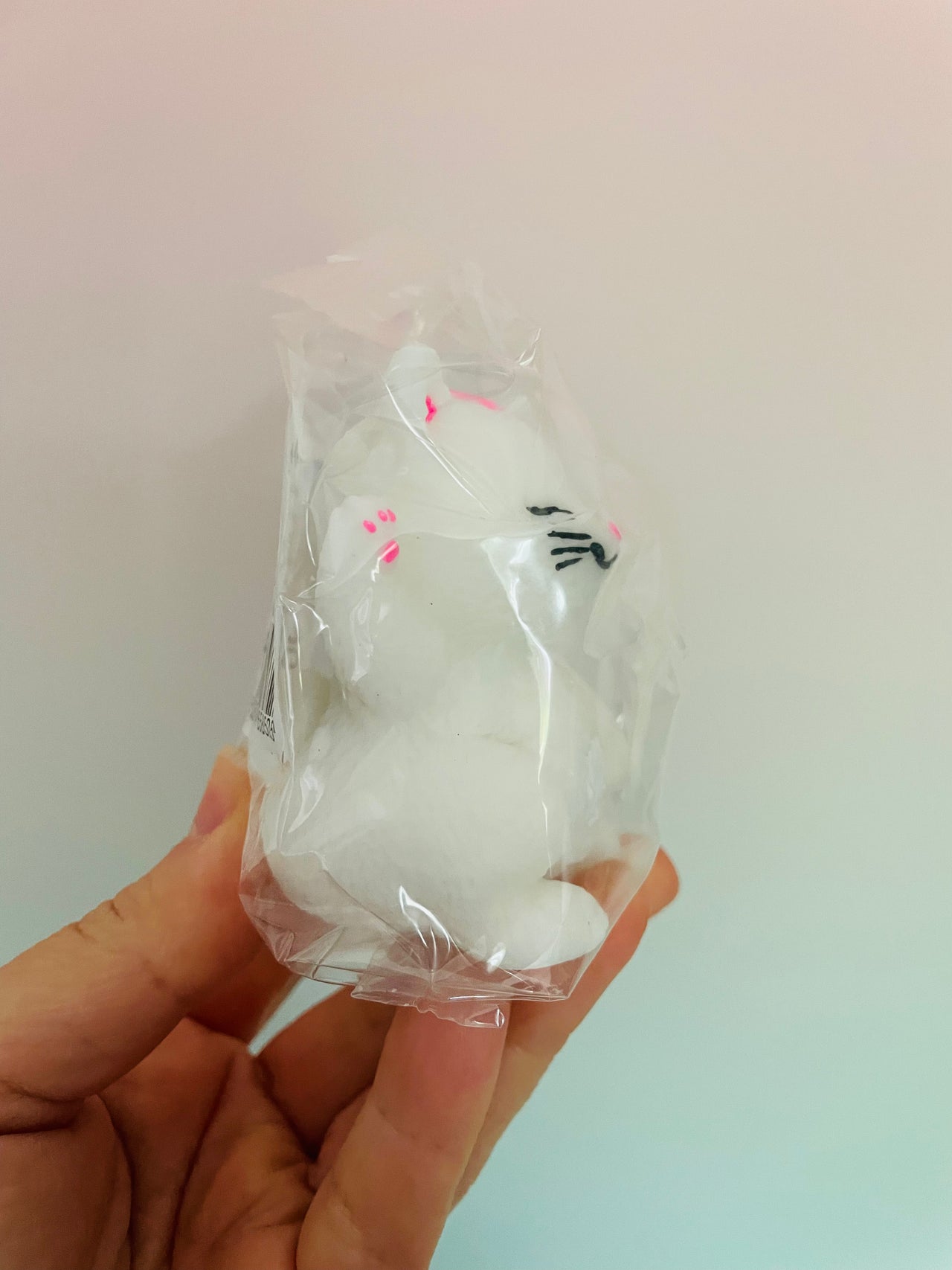🐱🤍 White Stretchy Lucky Cat Squishy Toy ✨