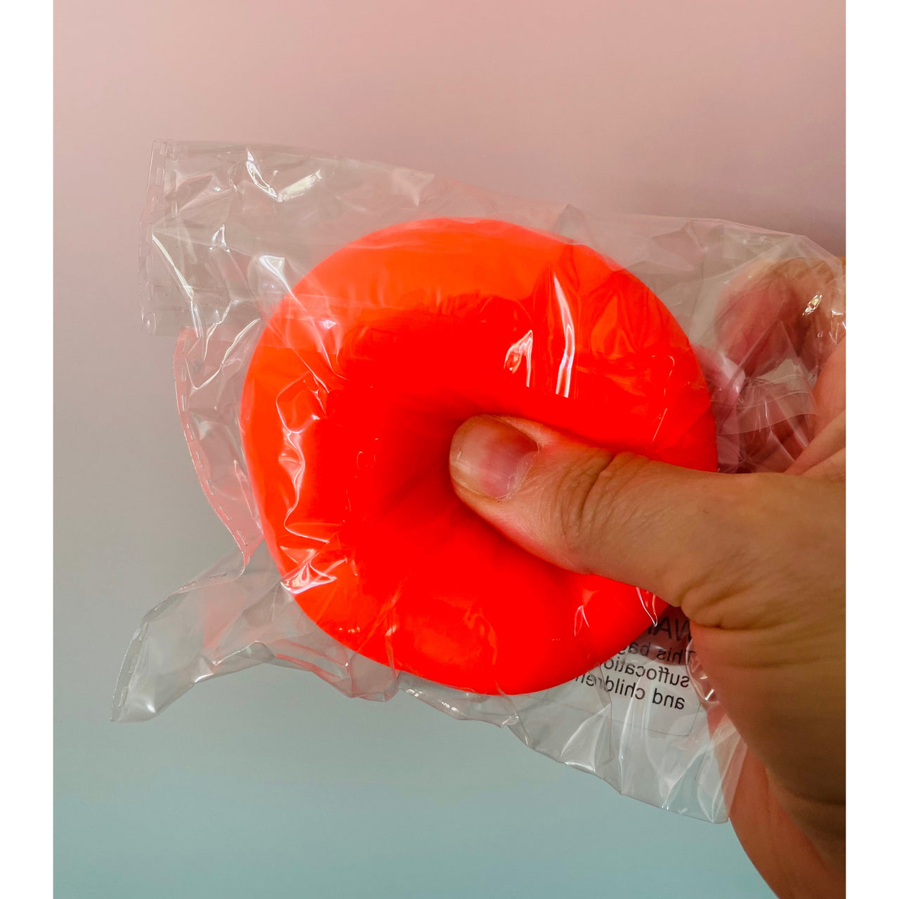 🧡🟠 Neon Super Squish Ball | Orange Stress Relief Sensory Fidget Toy ✨