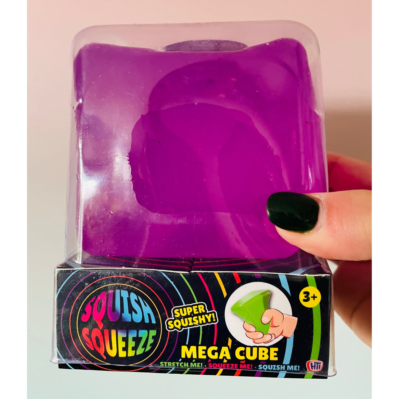 Purple Mega Cube Squishy slow rise sensory toy UK