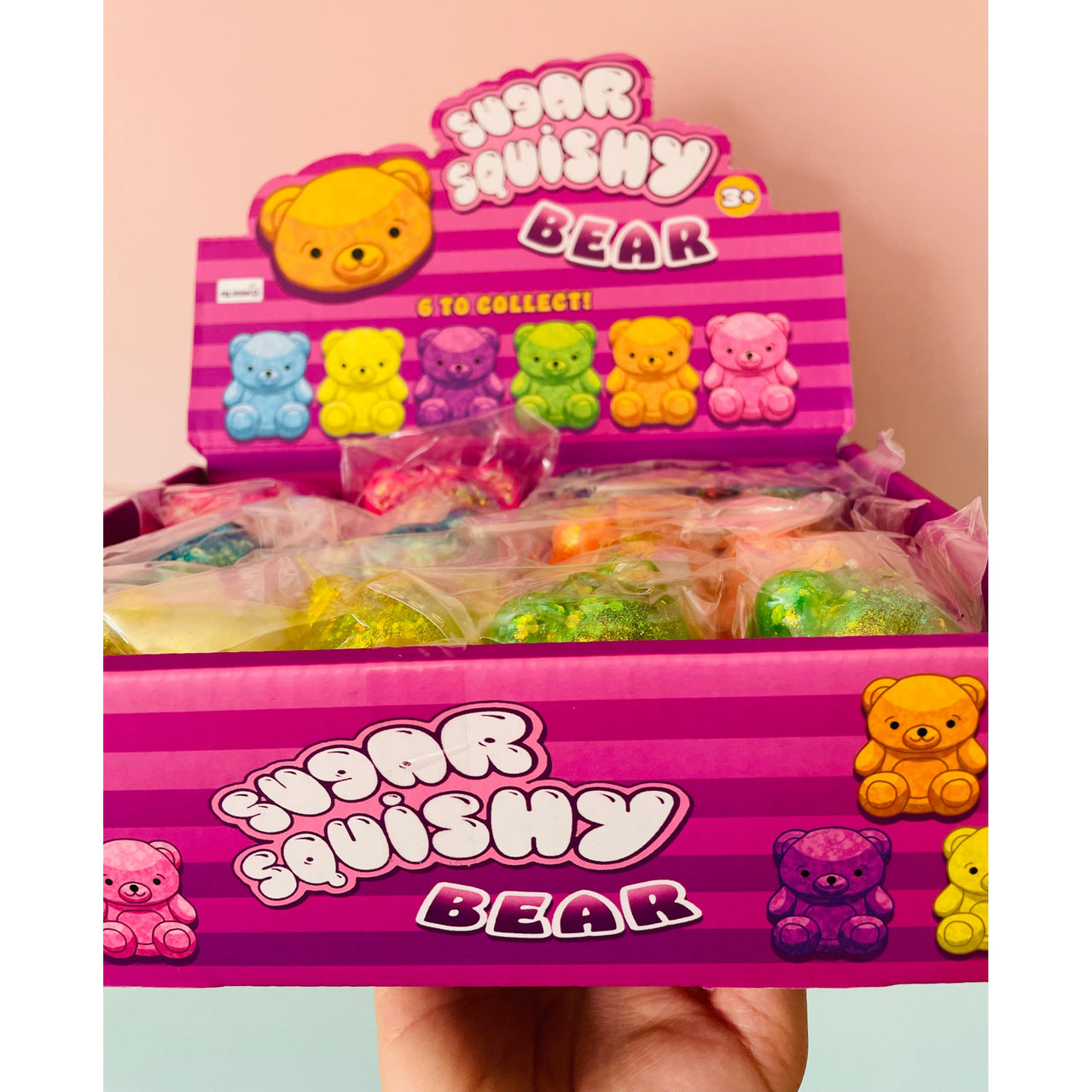 Sugar Maltose Squishy Bear slow-rising sensory fidget toy
