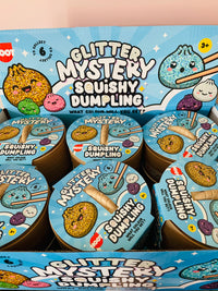 🥟✨ Glitter Dumpling Squishy in Basket | Viral Sensory Squeeze Toy 💖