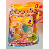 Squeeze Ice Cubes 4-pack squishy sensory fidget toys