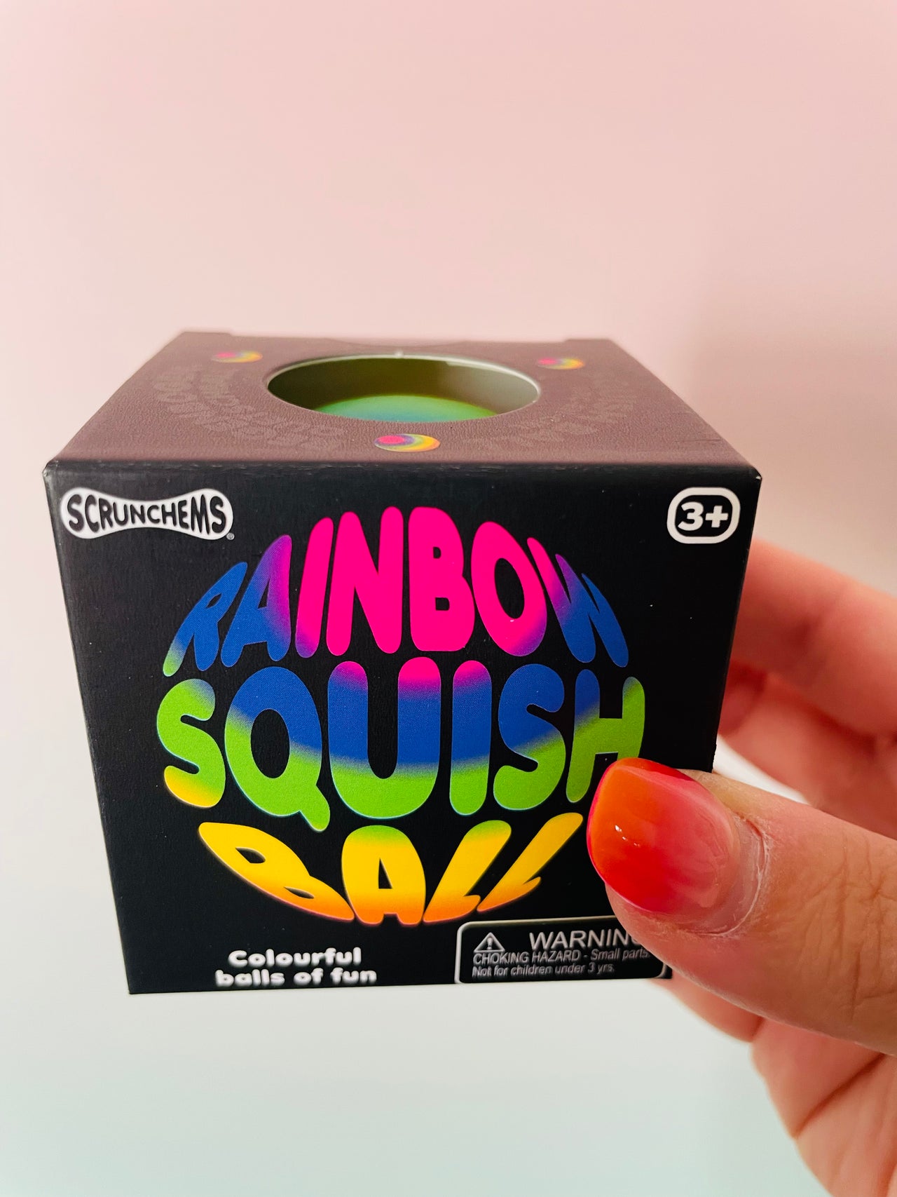 
Scrunchems Rainbow Squish Ball Colourful Sensory Fidget Toy