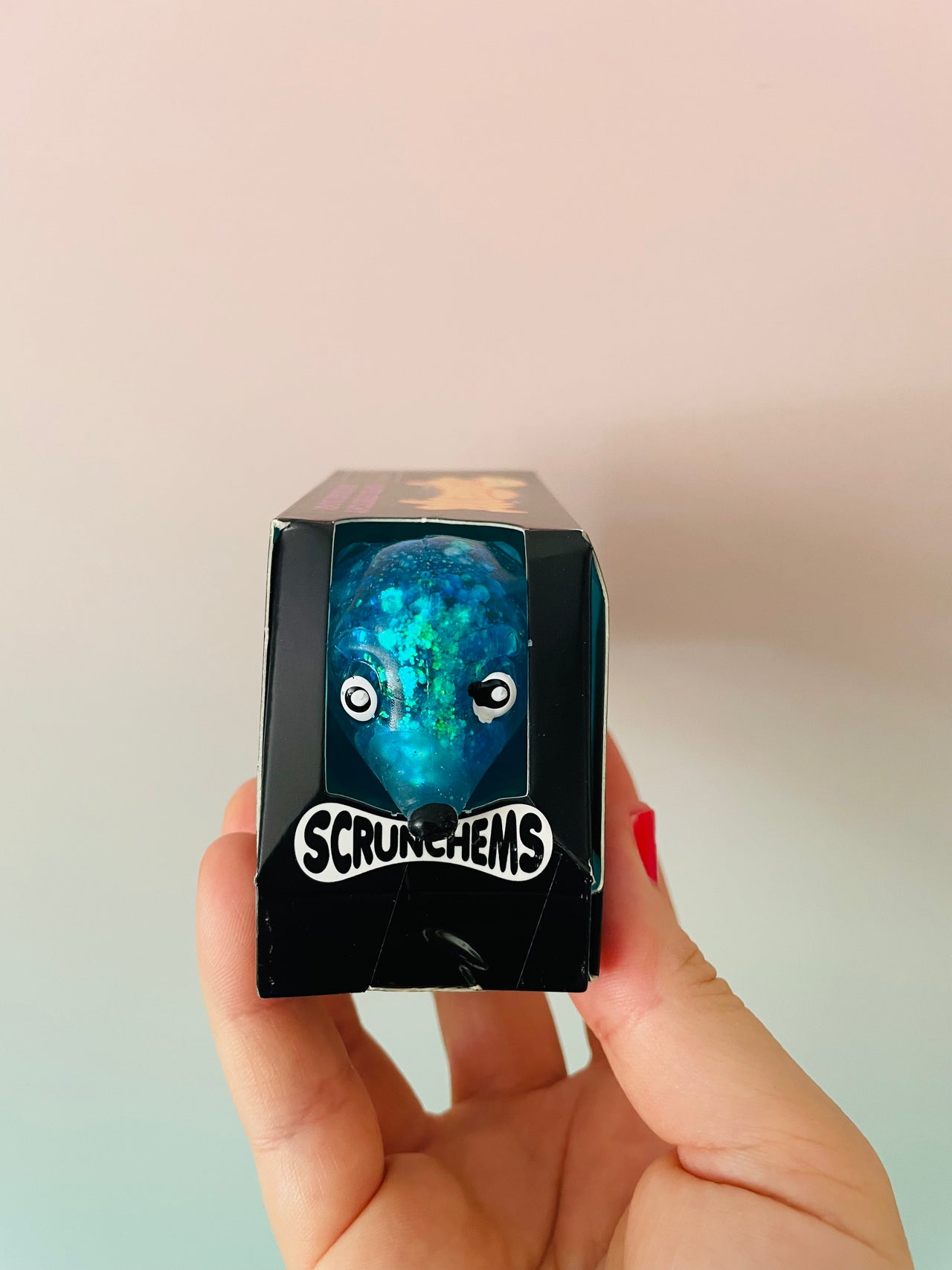 💙🌭 Scrunchems Sugar Sausage Dog | Blue Sugar-Filled Sensory Stress Relief Fidget Toy ✨