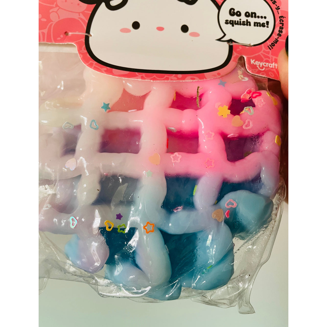 Jelli Squishi Waffle jelly sensory squishy toy UK
